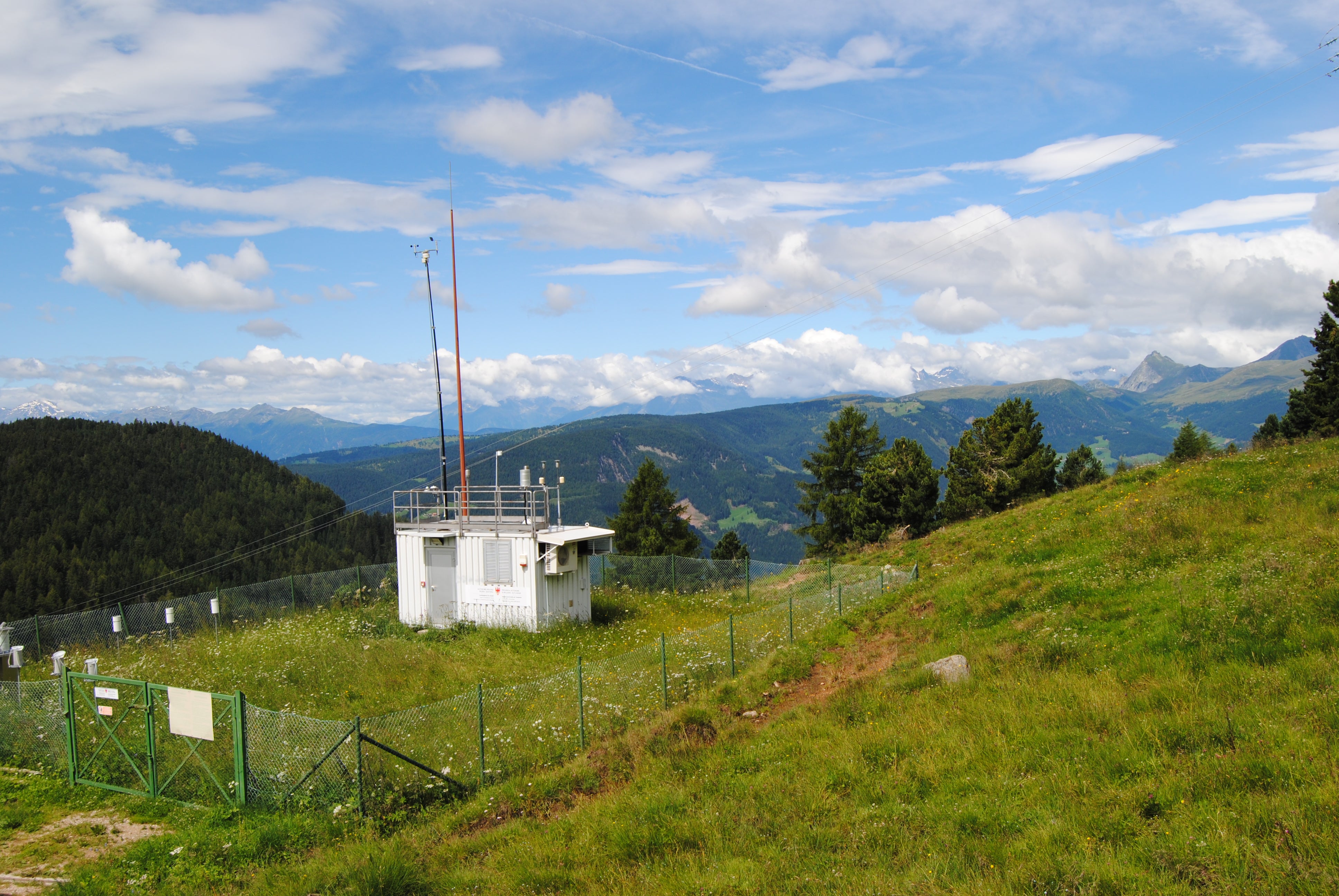 La stazione di misura sull'altopiano del Renon (Foto: Appa Bolzano)