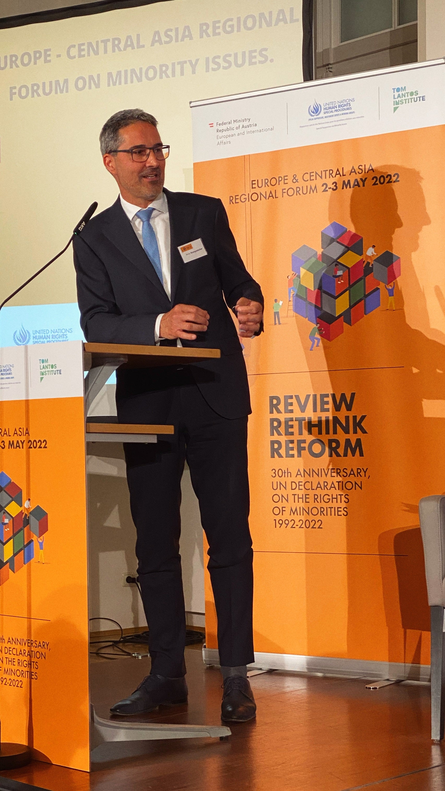 Il presidente Kompatscher all’Accademia diplomatica di Vienna: “L’Autonomia dell’Alto Adige ha contribuito a risolvere un conflitto” (Foto: ASP)