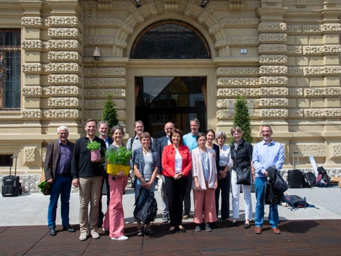 Foto di gruppo al termine della premiazione dei GreenInfrastructure Award. (Foto ASP/Fabio Brucculeri)