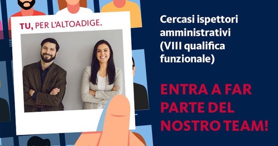 Un'immagine della campagna di reclutamento per ispettori amministrativi. (Foto: ASP) 