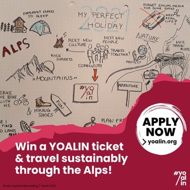 Junge Erwachsene zwischen 18 und 27 Jahren können sich ab sofort bis 20. Mai 2022 um eines der 150 Yoalin-Tickets bewerben. (Grafik: Land Tirol)