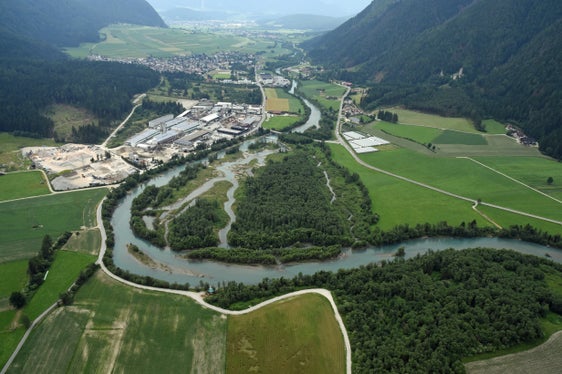 La riqualificazione dell’area fluviale di Gatzaue, tra Gais e Molini di Tures, rientra nel Piano di gestione dei corsi d’acqua dell’Aurino inferiore. (Foto: USP/Centro Funzionale provinciale dell’Agenzia per la protezione civile)