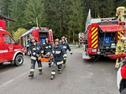 Auch zahlreiche Freiwillige Feuerwehren waren an der Großübung Eurex.24 beteiligt (Foto: LPA/Landesverband der Freiwilligen Feuerwehren/Diddi Osele)