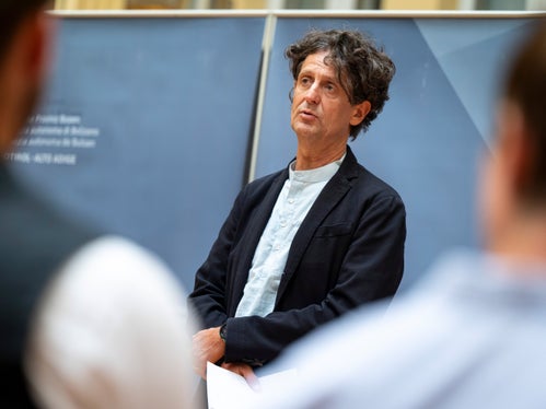 Il vicedirettore della Ripartizione provinciale Servizio forestale, Emilio Dallagiacoma, ha illustrato i lavori svolti sotto la direzione dell’Autorità forestale. (Foto: USP/Fabio Brucculeri)