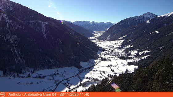 La nuova webcam ad Anterselva mostra la vista in direzione di Anterselva di Mezzo. (Foto: RAS)
