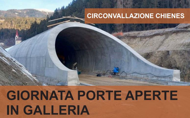 Domani (13 aprile) gli interessati potranno vedere di persona come procedono i lavori di costruzione della circonvallazione di Chienes nella “Giornata porte aperte in galleria”. (Foto: Dipartimento Mobilità e Infrastrutture)