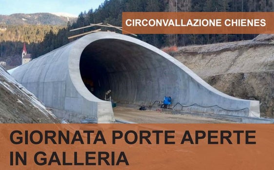 Domani (13 aprile) gli interessati potranno vedere di persona come procedono i lavori di costruzione della circonvallazione di Chienes nella “Giornata porte aperte in galleria”. (Foto: Dipartimento Mobilità e Infrastrutture)