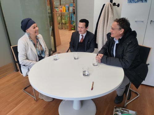 (da man ciampa a man dërta) Ute Senoner, André Comploi y Heinrich Videsott (Foto: USP/Intendënza y Cultura ladina)