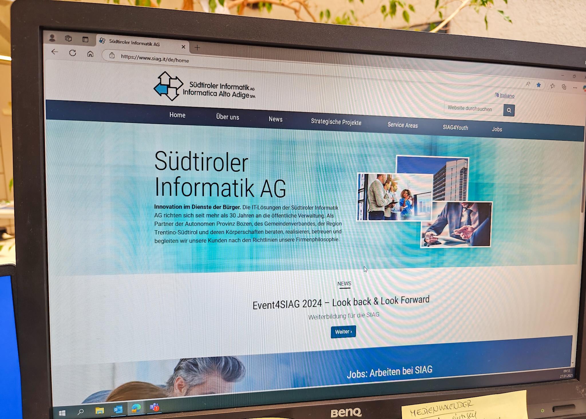 Informatica Alto Adige SpA (IAA) si occupa di garantire il funzionamento di tutti i servizi informatici e l'aggiornamento dei pc dell'Amministrazione provinciale. Oggi è stato approvato il budget per affidamenti di nuovi progetti di IAA. (Foto: USP/pir)
