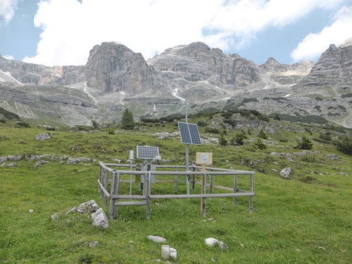 La stazione meteorologica in Val d'Ambiez, nel Trentino occidentale (Foto: Meteotrentino)