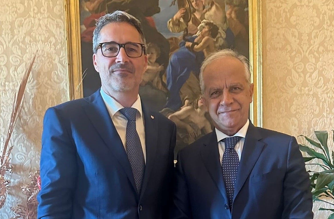 Landeshauptmann Arno Kompatscher (links) traf Innenminister Matteo Piantedosi im Viminale. (Foto: LPA)