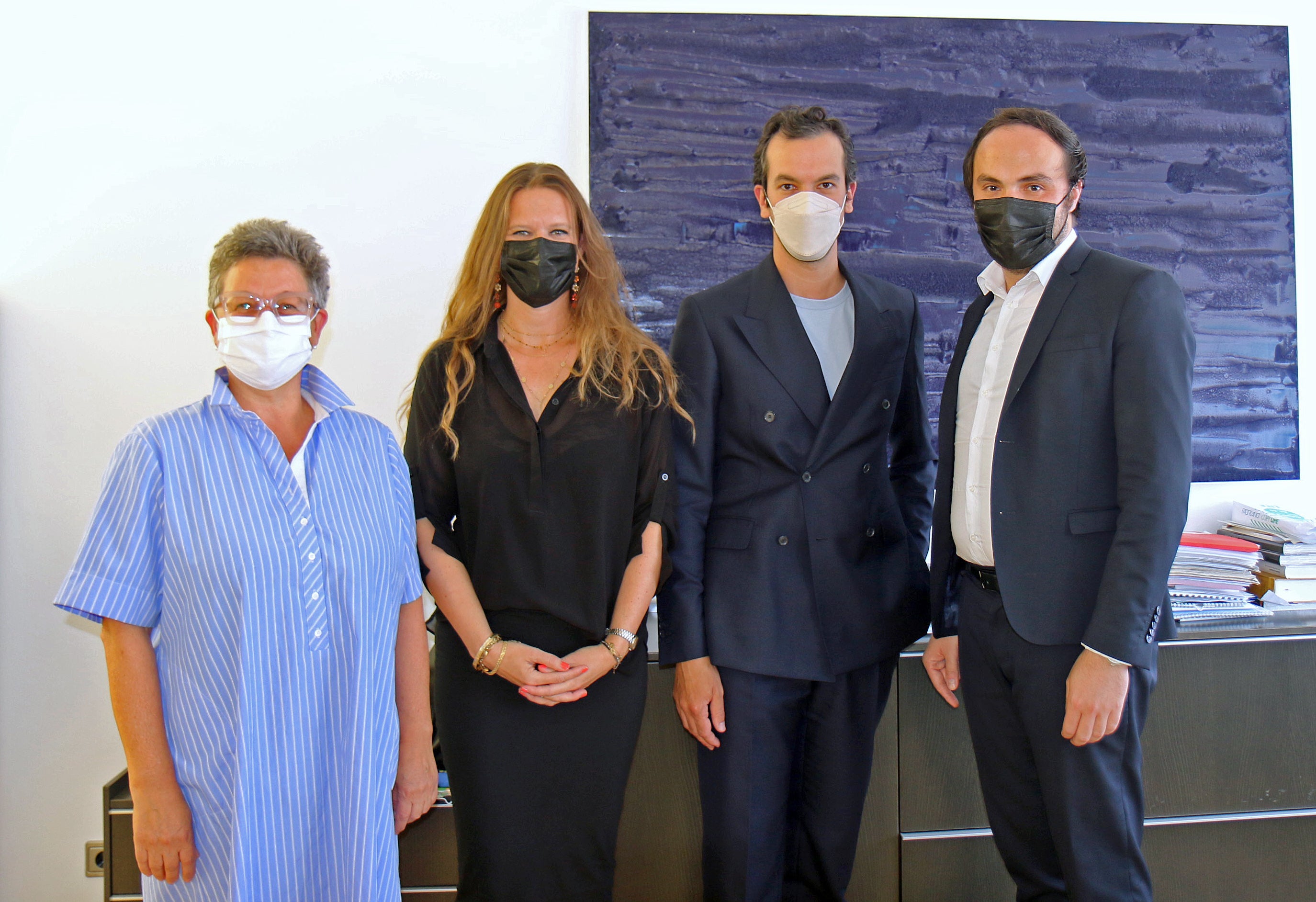 Visita all’assessore Achammer del futuro direttore artistico delle VBB, Rudolf Frey. Erano presenti anche l’attuale direttrice artistica Irene Girkinger e Barbara Weis, presidente della VBB (Foto: ASP/Edith Benischek).