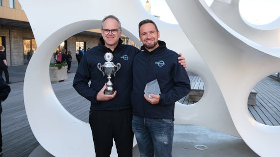 Il maestro Johann Finatzer (nella foto a sinistra) e l'organizzatore Bernhard Pircher fieri ed orgogliosi di questo risultato (Foto: ASP/Direzione provinciale Scuola musicale tedesca e ladina)