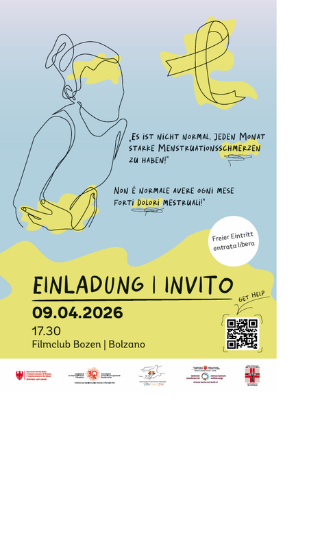 Sopportare forti dolori ogni mese non è normale: è quanto sottolinea la campagna di sensibilizzazione sull’endometriosi. Il 9 aprile si terrà a Bolzano una serata cinematografica dedicata a questo tema. (Fonte: USP/Servizio donna)