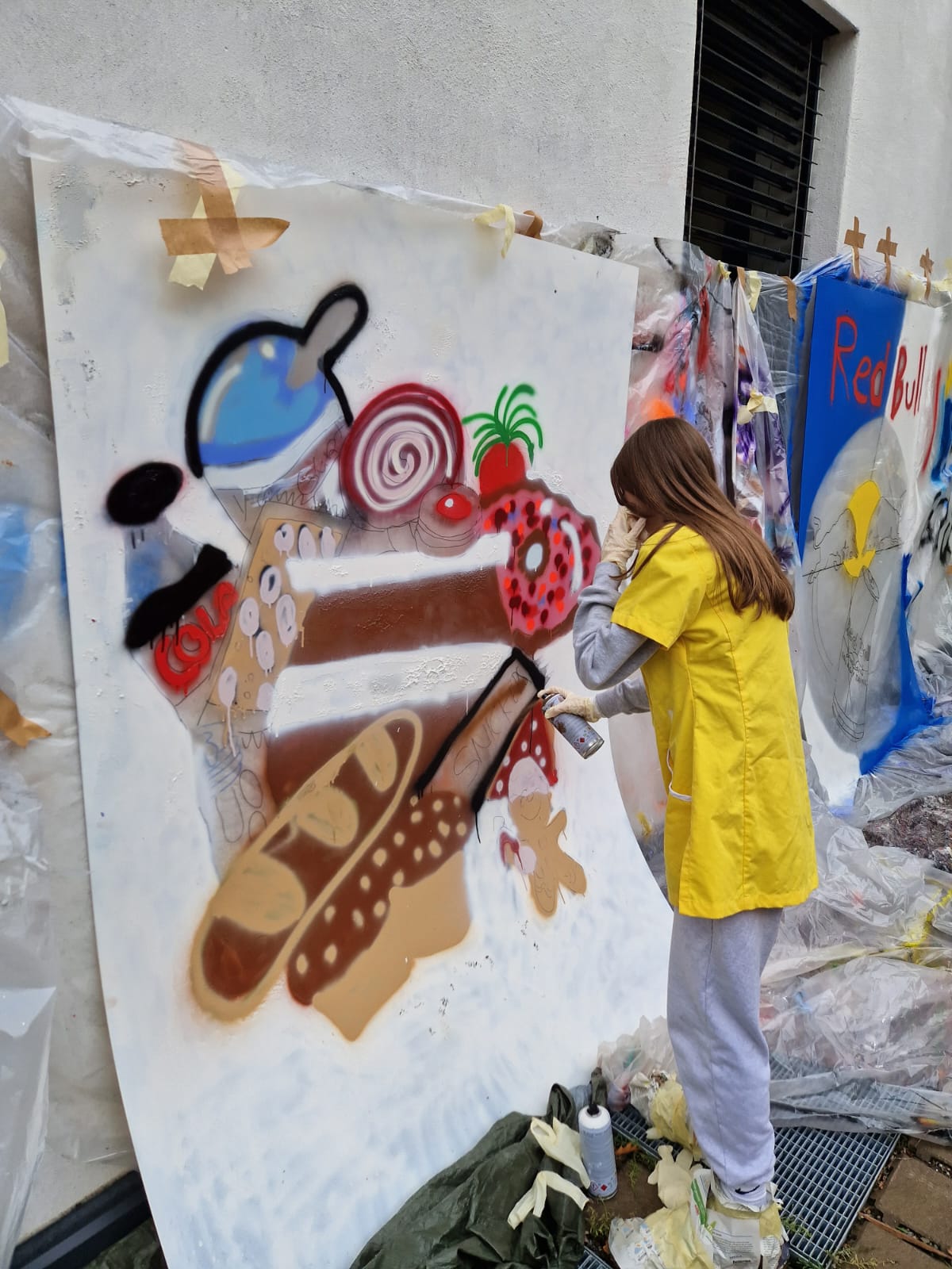 Progetto di street art alla scuola professionale Luis Zuegg di Merano (Foto: ASP/Scuola professionale Luis Zuegg)