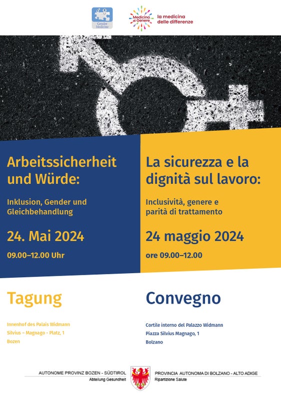 Venerdì 24 maggio si terrà nel cortile interno di Palazzo Widmann il convegno “La sicurezza e la dignità sul lavoro: inclusività, genere e parità di trattamento” (Foto: ASP)