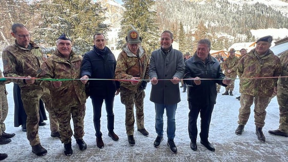 Banddurchschnitt in Corvara (Foto: Verteidigungsministerium)