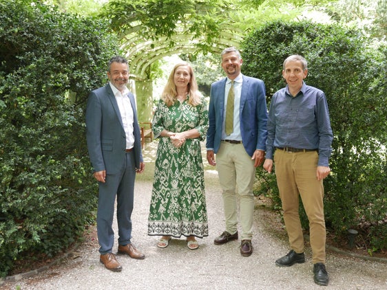 Il direttore della STA, Joachim Dejaco, la presidente del Collegio sindacale della STA, Bruna Micheletto, l'assessore provinciale alla mobilità, Daniel Alfreider, e il presidente della STA, Martin Fill (Foto: ASP/Margit Perathoner)