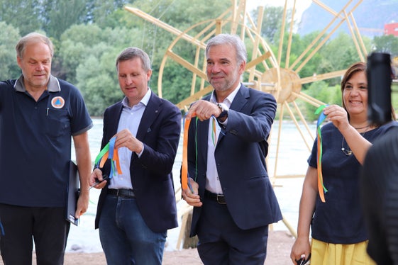 Un momento della cerimonia con il taglio del nastro di inaugurazione (Foto/ASP/Maja Clara)