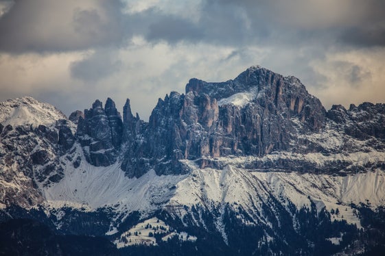 Immagine meteorologica del mese di gennaio 2026: il maestoso Catinaccio (Foto: USP/Martin Geier)