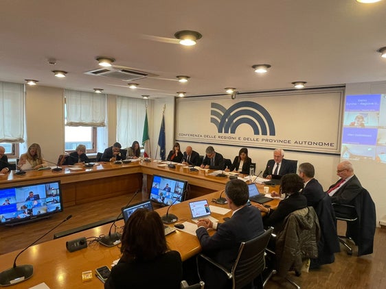 Una seduta della Conferenza delle Regioni e delle Province autonome (Foto: www.regioni.it)