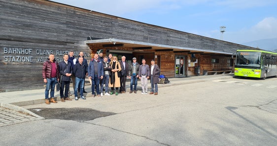 Giochi 2026: la mobilità della Val Pusteria al centro del sopralluogo tenutosi in Val Pusteria. (Foto: ASP/STA/Elisa Zambiasi)