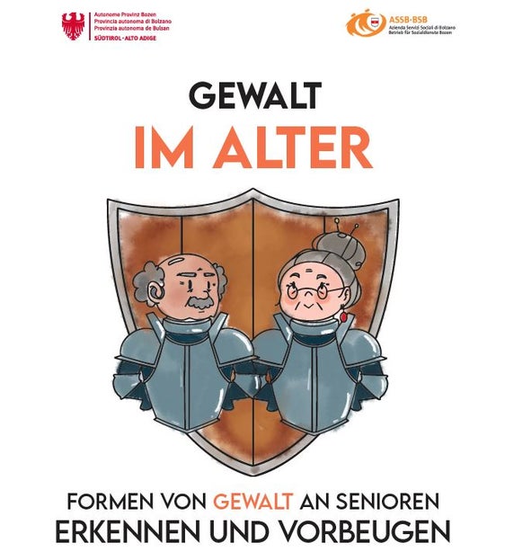 Am 15. September wird eine Broschüre vorgestellt, mit der Formen von Gewalt an Seniorinnen und Senioren besser erkannt und vergebeugt werden soll. (Grafik: Landesamt für Senioren und Sozialsprengel)