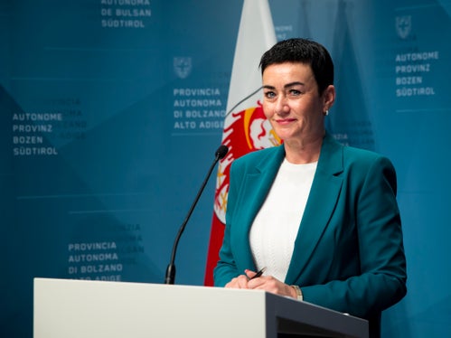 Landesrätin Ulli Mair hat heute (14. Mai) die geplanten Vereinfachung im Bereich der Wohnbauförderung vorgestellt. (Foto: LPA/Fabio Brucculeri)