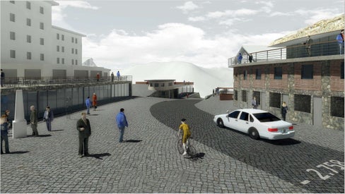 Così apparirà il Passo dello Stelvio dopo la valorizzazione della zona (Foto: ASP/STA/Arc. Gapp)