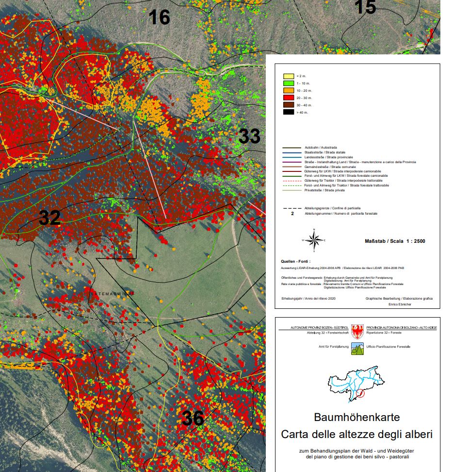 LiDAR stellt detailgenau dar, was das menschliche Auge nicht erkennen kann. So wurden Maya-Stätten entdeckt, einzelne Bäume werden beispielsweise in Form von Punktwolken dargestellt und die Forstplaner haben Anhaltspunkte für die zukünftige Waldbewirtschaftung. (Foto: LPA/Abteilung Forstwirtschaft). 