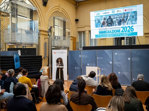 Barbara Bogoni, direttrice del Servizio di coordinamento per l'integrazione, ha condotto il convegno. (Foto: USP/Fabio Brucculeri)