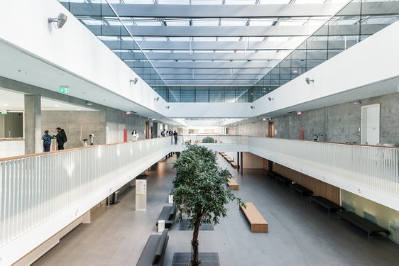 L'asse principale di collegamento "magistrale" della nuova clinica, dove avverrà anche l'inaugurazione ufficiale con benedizione, il 23 giugno. Foto: ASP/Claudia Corrent