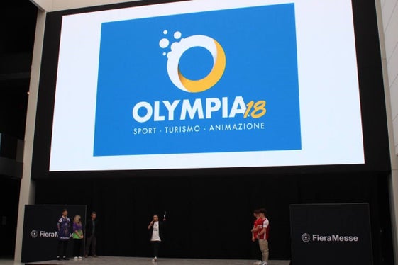 La presentazione delle iniziative per Olympia18 durante l'ultima edizione della Fiera del Tempo Libero a Bolzano. (Foto: ASP)
