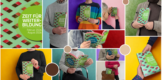 Die aktuelle Broschüre "Zeit für Weiterbildung" bietet einen umfangreichen Überblick über Weiterbildungsangebote im Zeitraum Februar bis August 2026. (Foto: LPA/Amt für Weiterbildung und Sprachen)