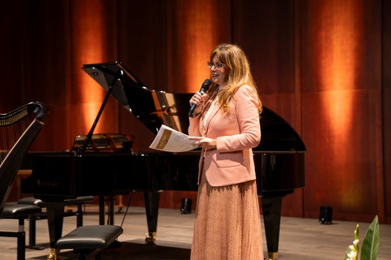 Alexandra Pedrotti direttrice della Ripartizione provinciale Scuola musicale tedesca e ladina (ASP/Daniel von Johnston)
