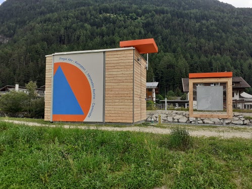 Die Pegelstände von Südtirols Flüssen werden von einem Netz an Pegelmessstationen überwacht; im Bild der Pegel Ahr-Kematen in einer Archivaufnahme (Foto: LPA/Landesamt für Hydrologie und Stauanlagen in der Agentur für Bevölkerungsschutz)