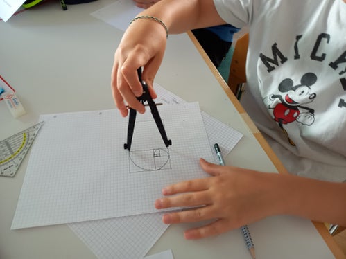 Fibonacci-Zahlen geometrisch dargestellt. (Foto: LPA/Monika Gatterer)