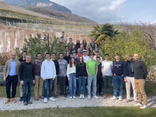 Die Teilnehmerinnen und Teilnehmer der 26. Mathematik-Modellierungswoche (Foto: LPA/Bildungsdirektion)