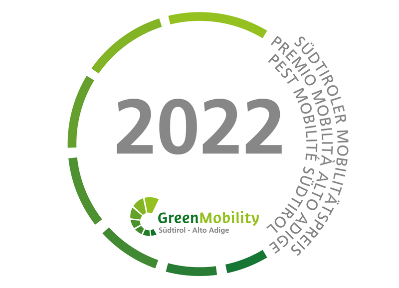 Il logo del Premio Mobilità Alto Adige 2022, la cui consegna avverrà mercoledì 28 settembre all'Hotel Laurin (Foto: STA - Strutture Trasporti Alto Adige SpA)