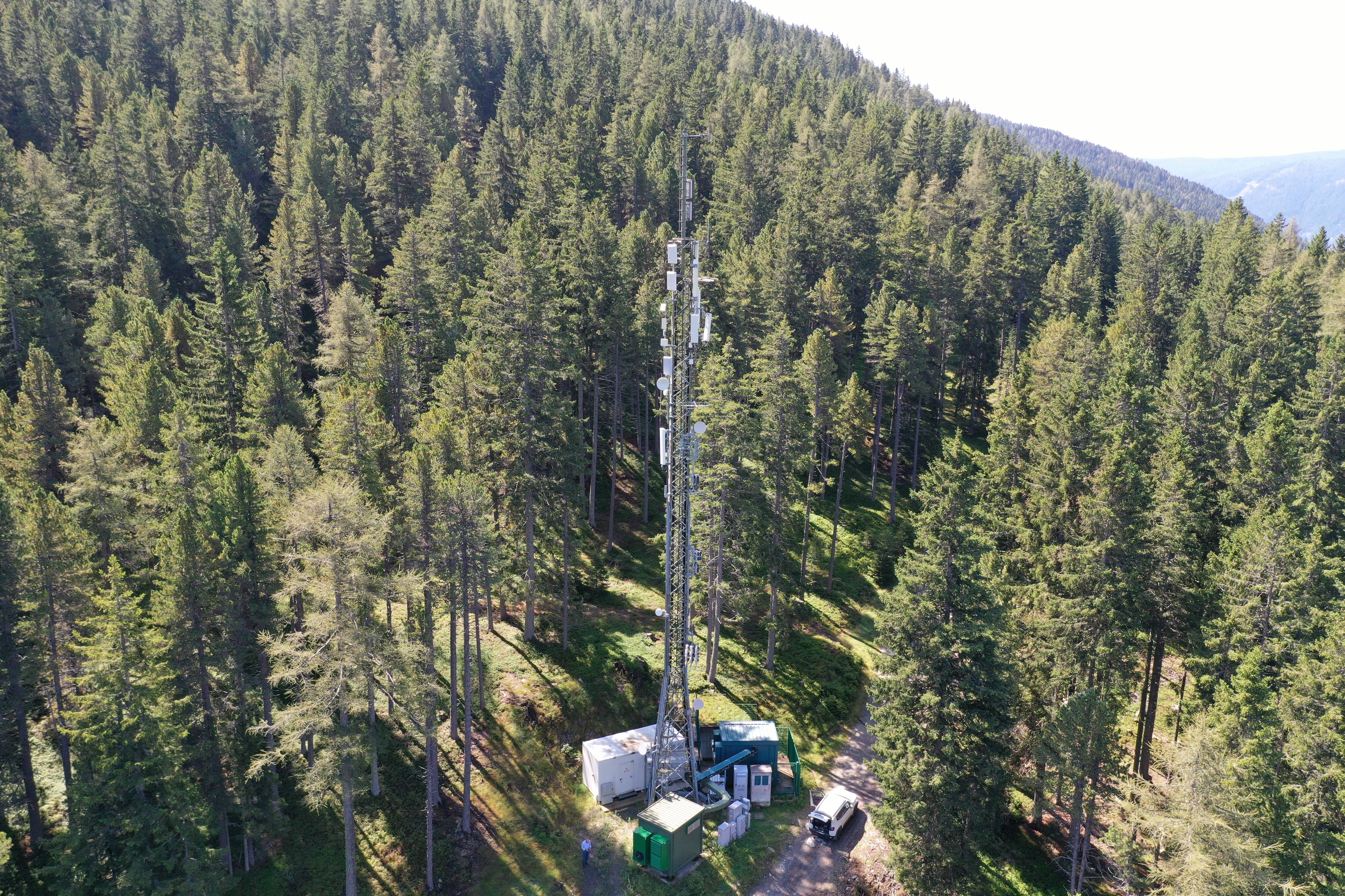 Der bestehende RAS-Senderstandort in Reinswald.  (Foto: LPA/RAS)