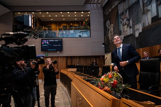 Arno Kompatscher è stato rieletto oggi (18 gennaio) presidente della Provincia autonoma di Bolzano dal Consiglio provinciale altoatesino. (Foto: ASP/Ivo Corrà)