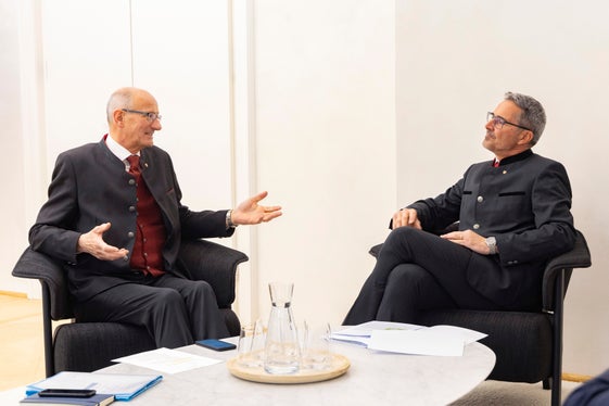 Transit: Die Landeshauptleute Mattle (l.) und Kompatscher&nbsp;setzen trotz EU-Klage Italiens&nbsp;weiter auf Dialog und konstruktive Vorschläge. (Foto: Land Tirol/Die Fotografen)