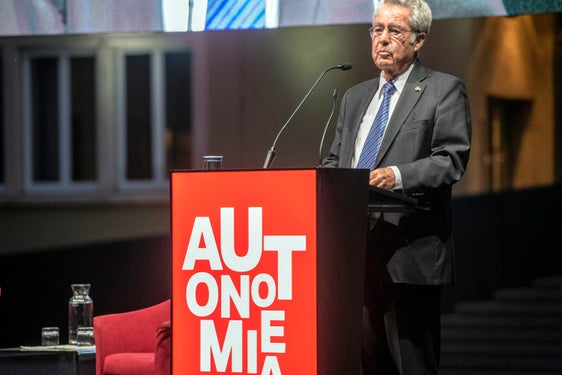 Romano Prodi: "Die Autonomie Südtirols ist eine lange, komplexe, aber beispielhafte Angelegenheit in Europa." (Foto: LPA/Ivo Corrà)
