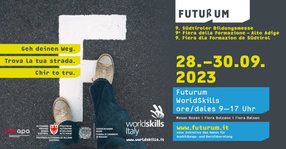 Dal 28 al 30 settembre, presso la Fiera di Bolzano, la 9ª edizione della fiera della formazione Futurum. Contemporaneamente si svolge il campionato nazionale di World Skills Italy 2023 (Foto: ASP)