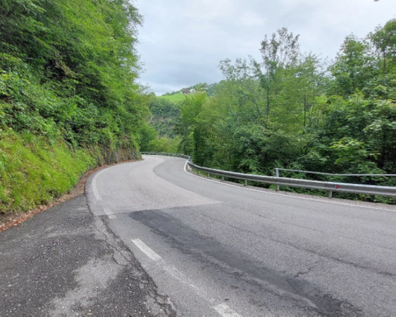 Nelle prossime settimane, sulla strada di campagna per Fiè allo Sciliar, verranno effettuati 21 sondaggi con profondità fino a 65 metri, al fine di ottenere informazioni importanti per l'ulteriore pianificazione e per migliorare la stabilità e la sicurezza dell'infrastruttura. (Foto: USP/Seehauser und Partner)