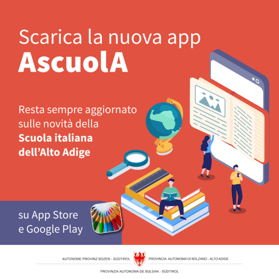 La nuova app "AscuolA" può essere scaricata da App Store e Google Play (Foto: ASP/Direzione Istruzione e formazione italiana)