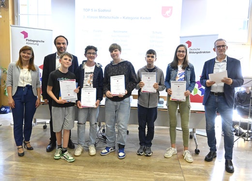 2. Klasse Mittelschule – Kategorie Kadett (Foto: LPA/Deutsche Bildungsdirektion/Margit Pichler)