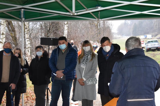 Consegnati oggi (26 novembre) i lavori per la tangenziale di Chienes. (Foto: ASP/Roman Clara)