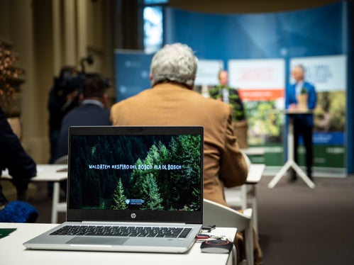 Vorstellung zum Auftakt der Kampagne Waldatem - respiro del bosco - fla dl bosch (Foto: LPA/Fabio Brucculeri)