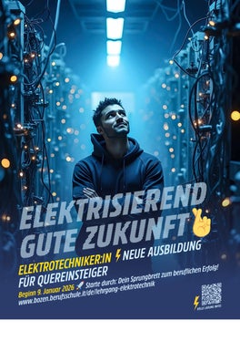 Die Landesberufsschule für Handwerk und Industrie Bozen startet im neuen Jahr einen neuen Lehrgang, der Quereinsteiger und Quereinsteigerinnen auf die Lehrabschlussprüfung als Elektrotechniker und Elektrotechnikerin vorbereitet. (Foto: LPA/Landesberufsschule für Handwerk und Industrie Bozen)